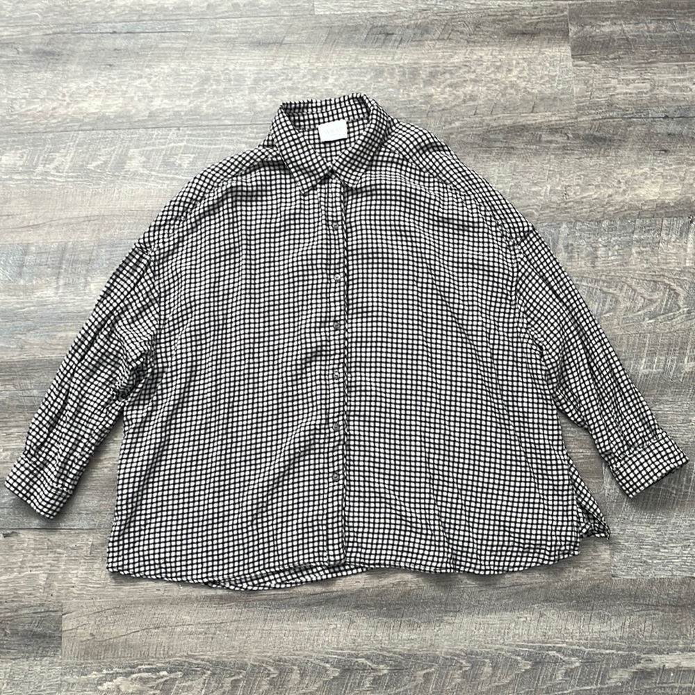 WRAP London Plaid Button Up Shirt Women’s US Size 18